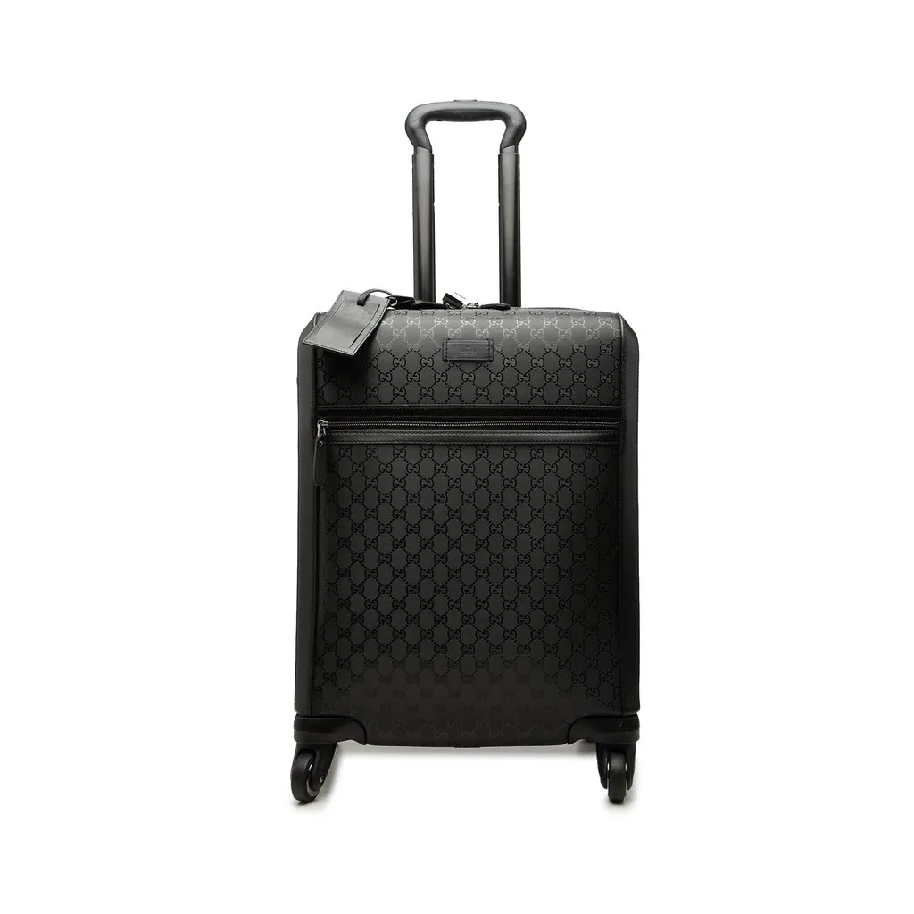 Gucci GG Imprime Trolley Black Canvas Good - Front View