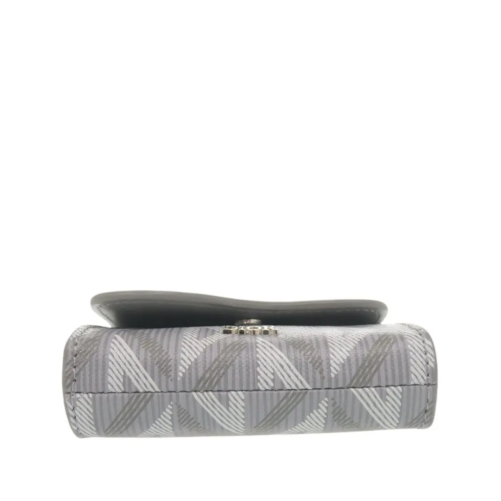 Dior Coated Canvas CD Diamond Saddle Card Holder Silver Very good - Inside View