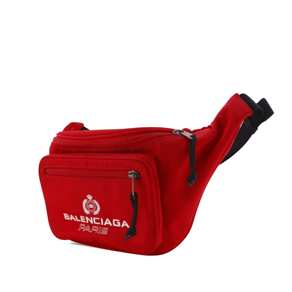 Balenciaga Nylon Explorer Belt Bag Red Very good - Back View