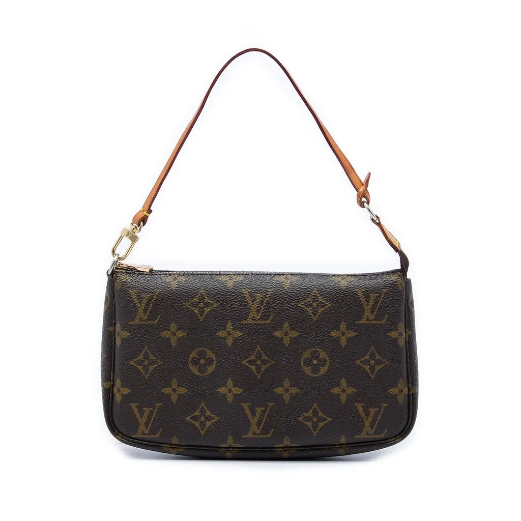 Louis Vuitton Monogram Pochette Accessoires Brown Canvas Very good - Front View