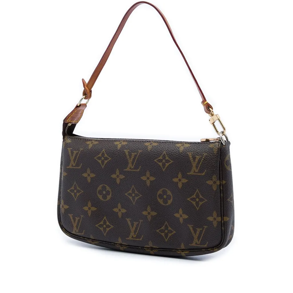 Louis Vuitton Monogram Pochette Accessoires Brown Canvas Very good - Back View