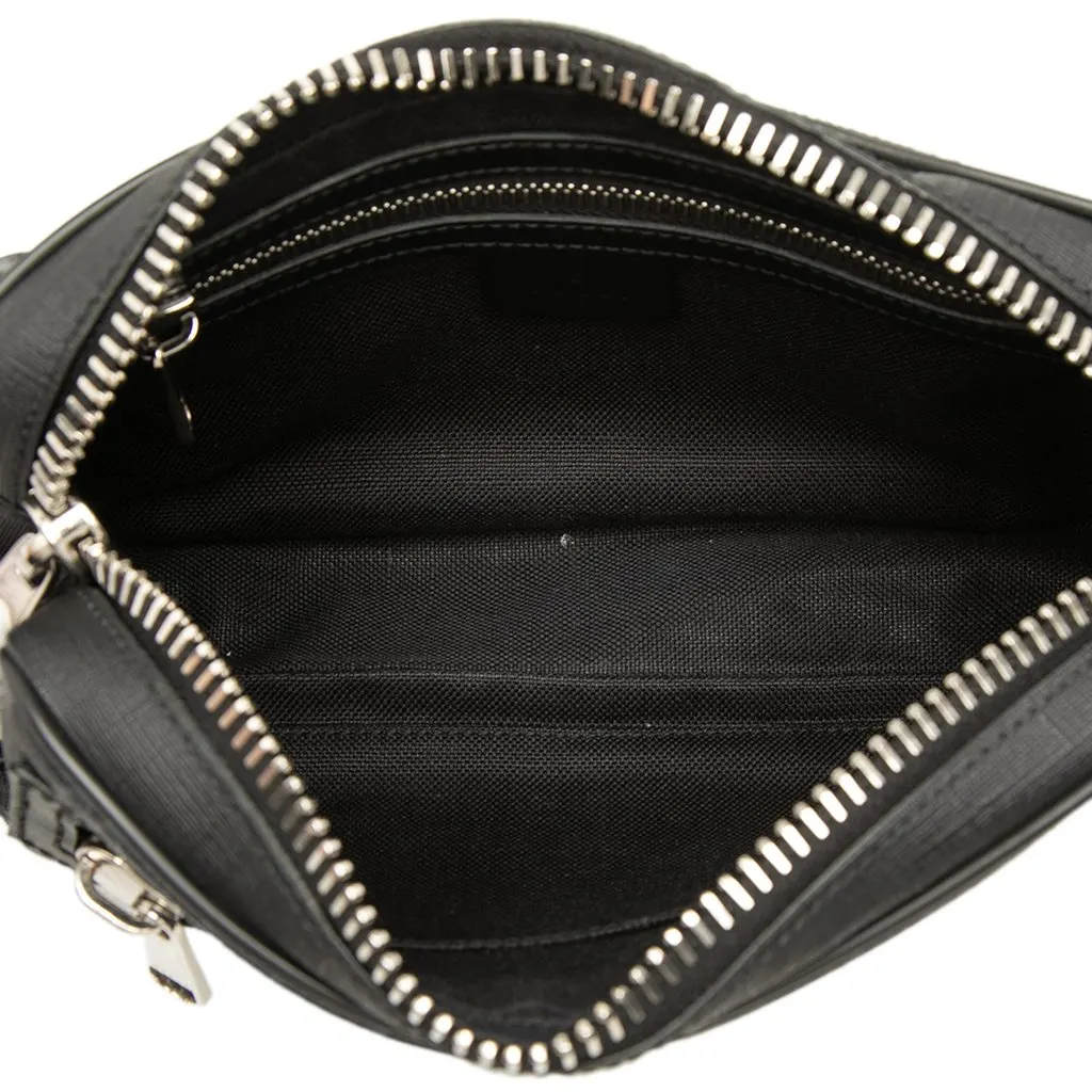 Gucci GG Supreme Web Belt Bag Black Canvas Very good - Model View