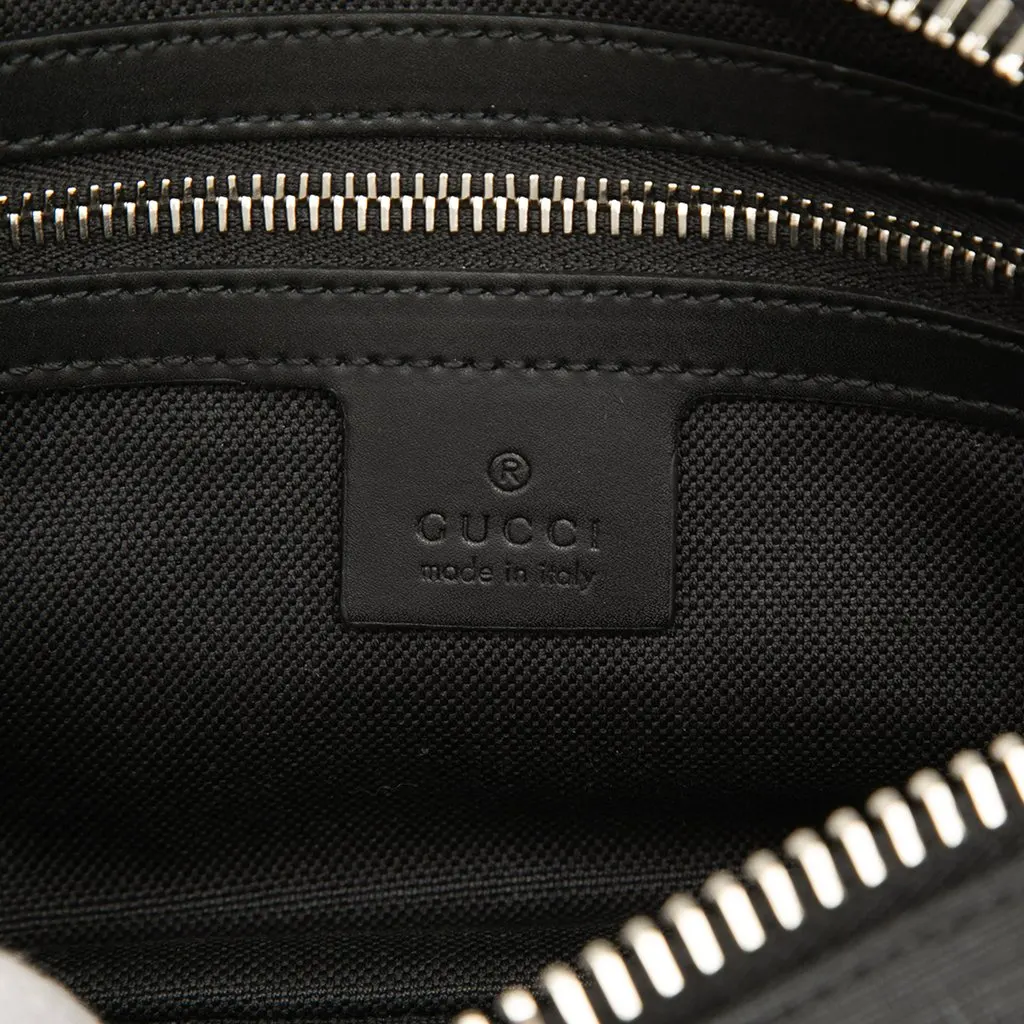 Gucci GG Supreme Web Belt Bag Black Canvas Very good - Box View