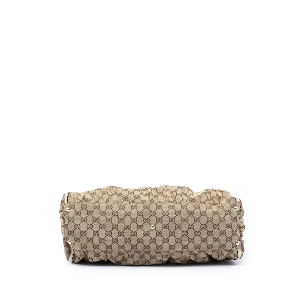 Gucci GG Canvas Abbey D Ring Shoulder Bag Beige Very good - Inside View