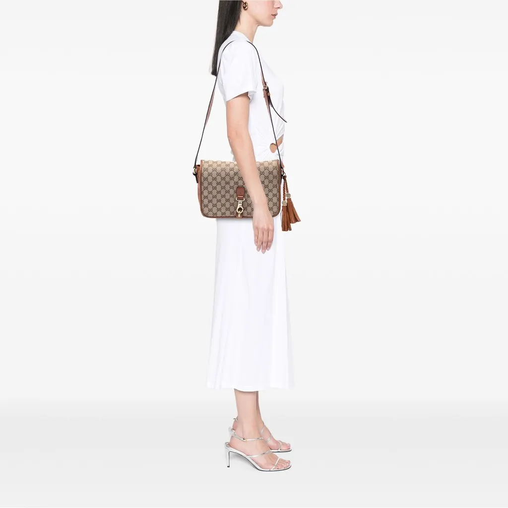 Gucci GG Canvas Marrakech Crossbody Beige Very good - Box View
