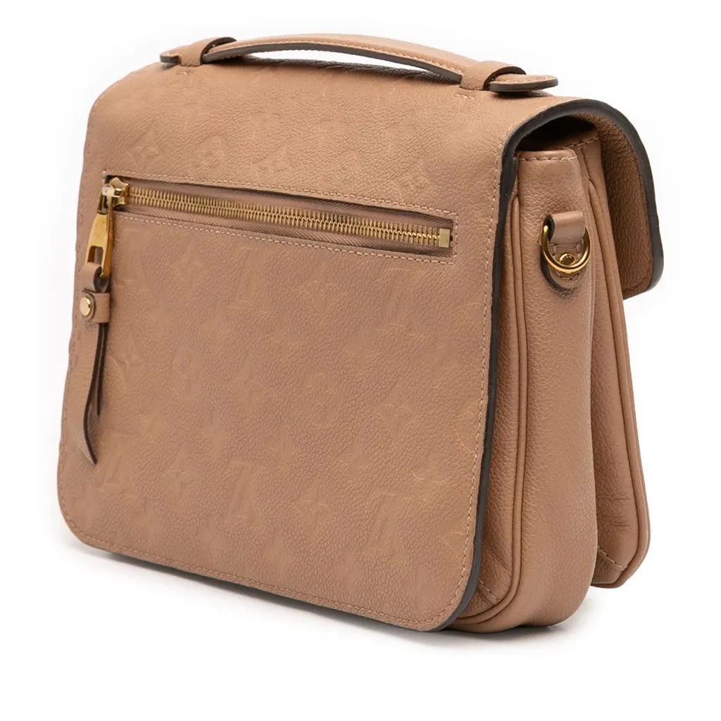 Louis Vuitton Monogram Empreinte Pochette Metis Beige Leather Very good - Back View