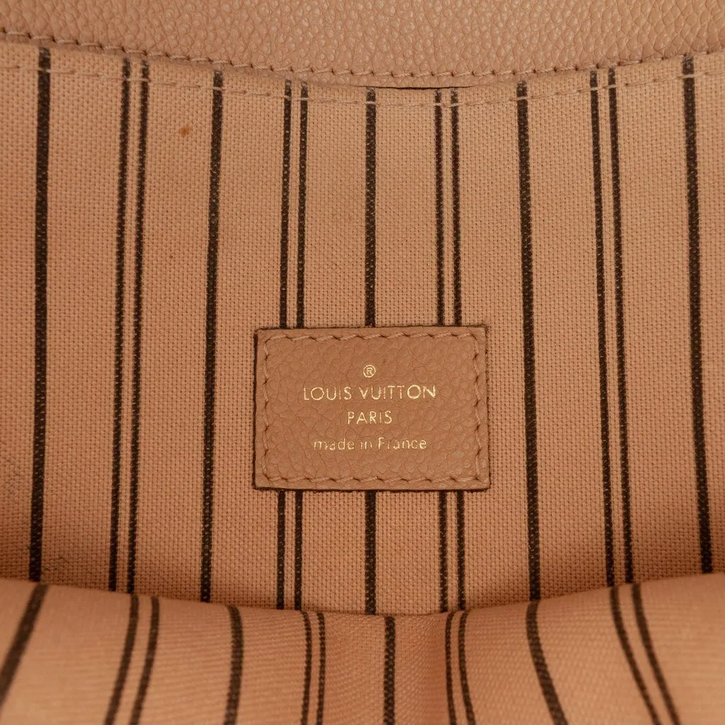 Louis Vuitton Monogram Empreinte Pochette Metis Beige Leather Very good - Box View