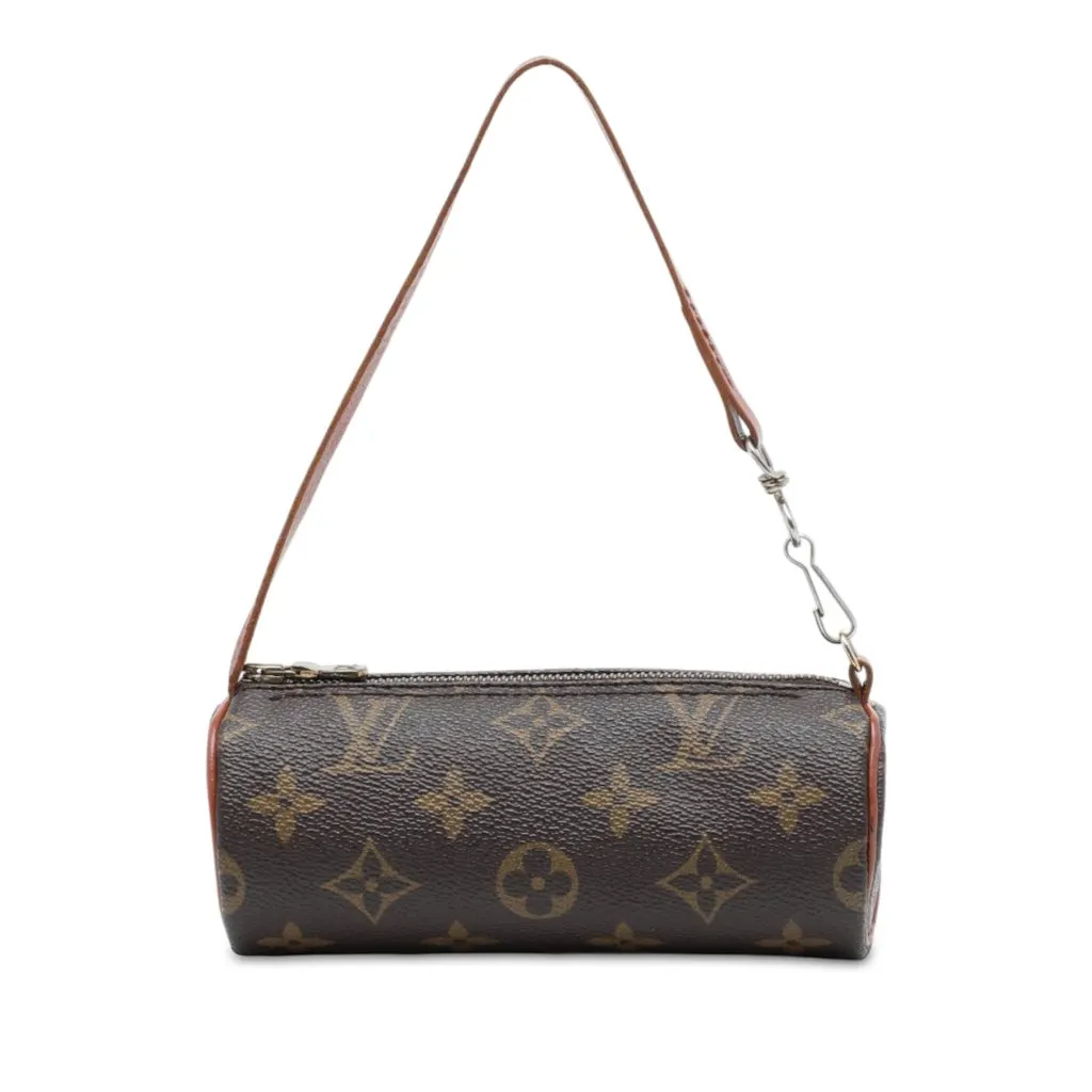 Louis Vuitton Monogram Papillon Pochette Brown Canvas Very good - Front View