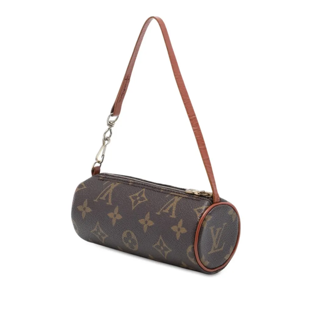 Louis Vuitton Monogram Papillon Pochette Brown Canvas Very good - Back View