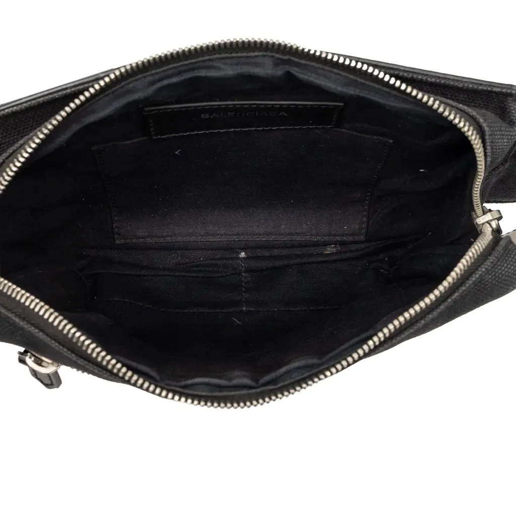 Balenciaga Canvas and Leather Neo Lift Belt Bag Black Very good - Model View