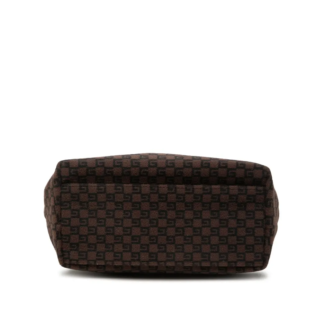 Gucci Jacquard Square G Tote Brown Very good - Inside View