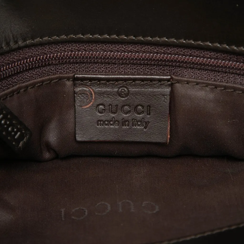Gucci Jacquard Square G Tote Brown Very good - Box View