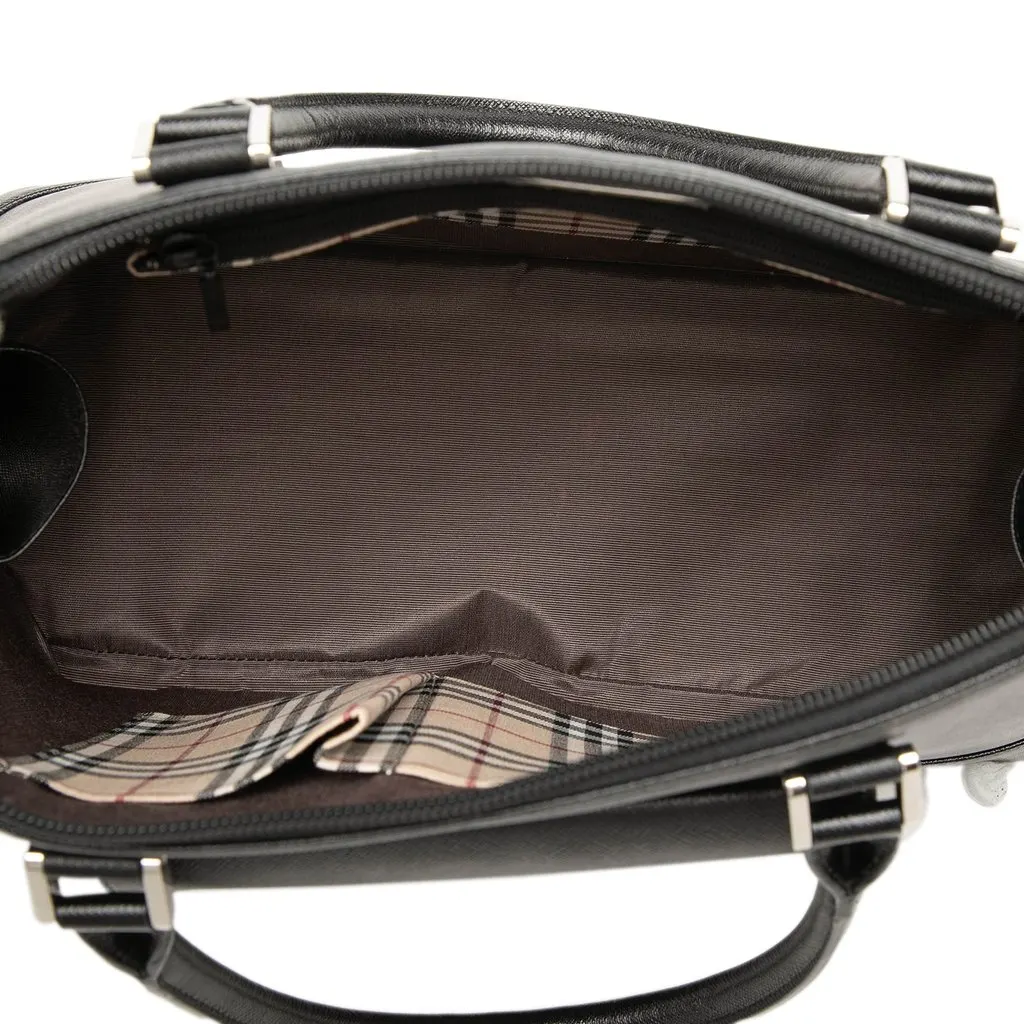 Burberry Calf Leather Handbag Black Leather Very good - Model View