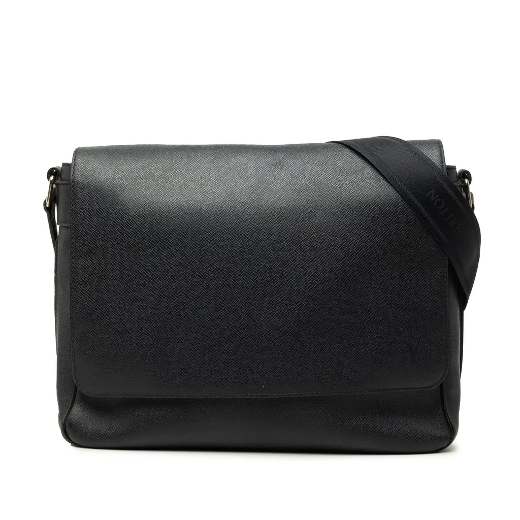 Louis Vuitton Taiga Roman MM Blue Leather Very good - Front View