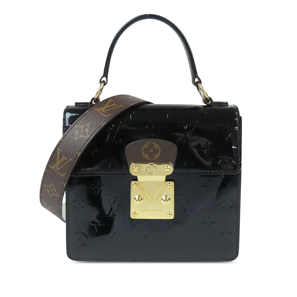 Louis Vuitton Monogram Vernis Spring Street Black Leather Very good - Front View