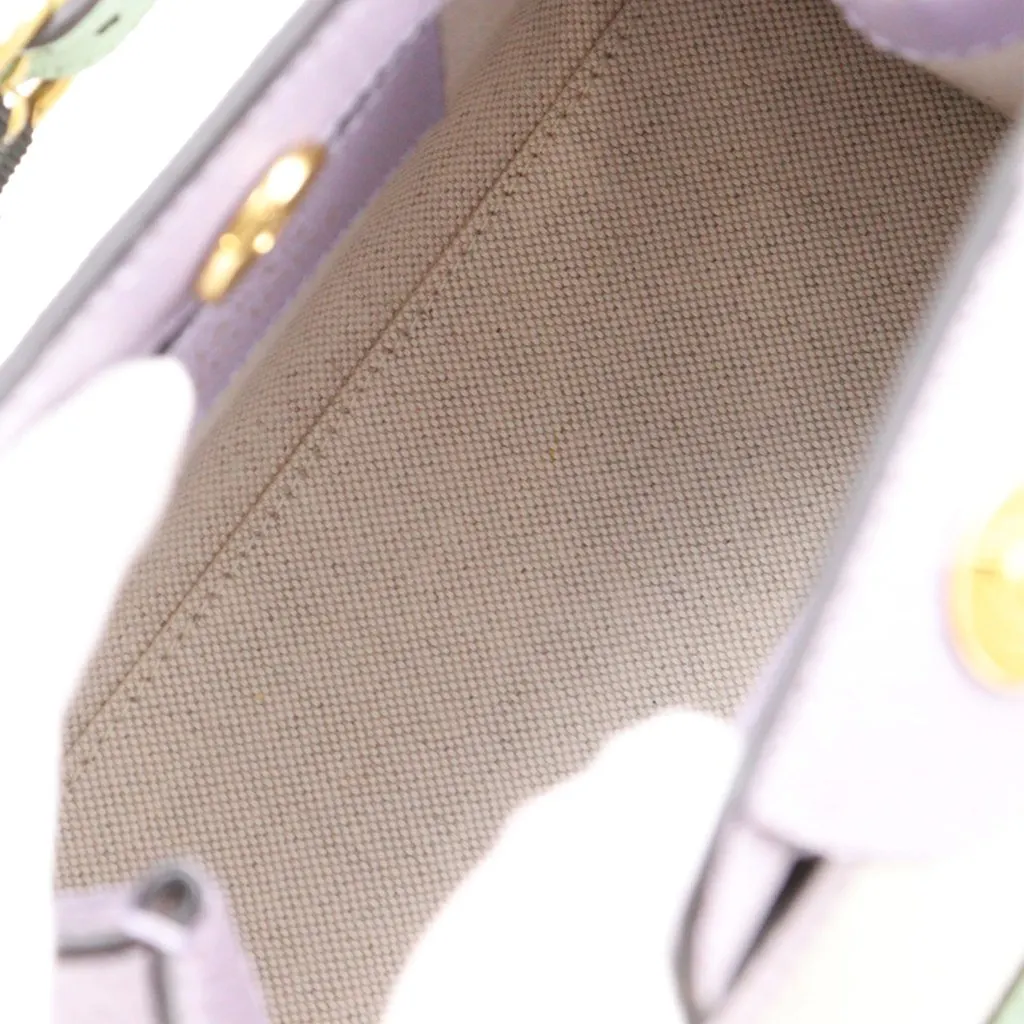 Gucci HOSOO Small GG Nishijin Ori Bamboo Diana Satchel Beige Very good - Inside View