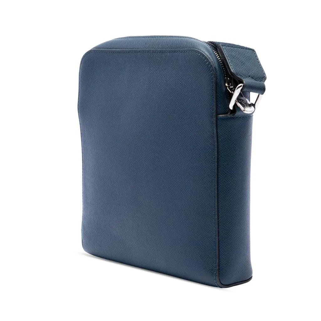 Louis Vuitton Taiga Anton Pochette Blue Leather Very good - Back View