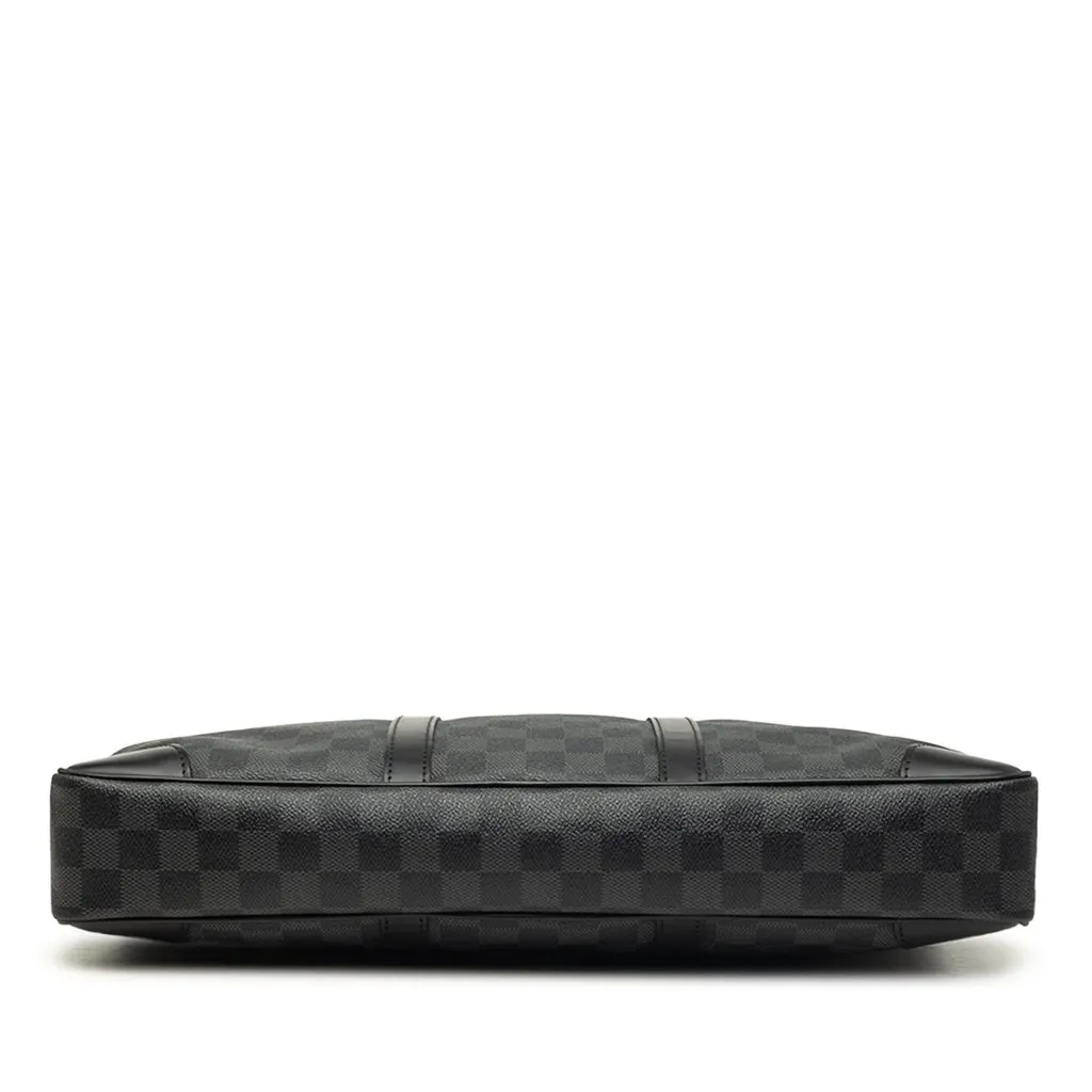 Louis Vuitton Damier Graphite Porte Documents Voyage PM Black Good - Inside View