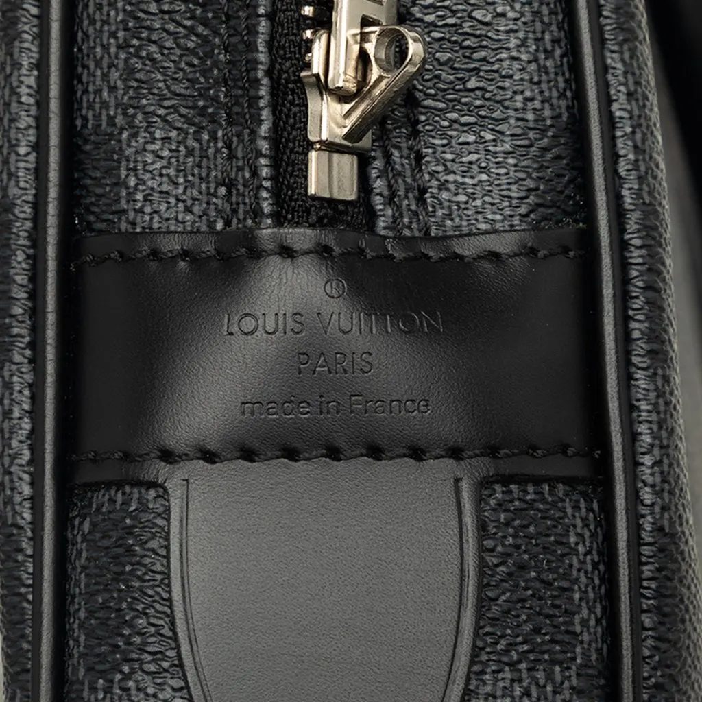 Louis Vuitton Damier Graphite Porte Documents Voyage PM Black Good - Box View