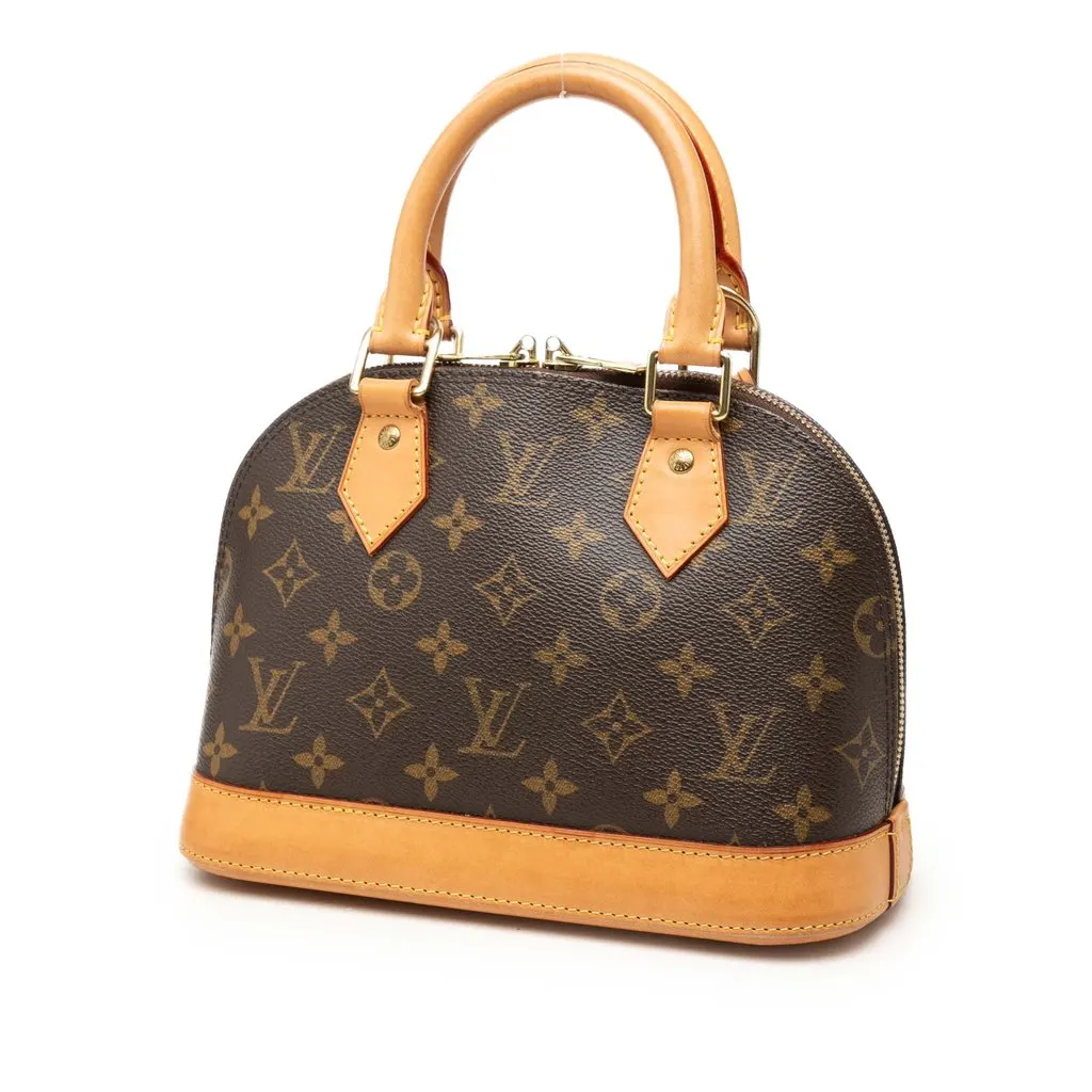 Louis Vuitton Monogram Alma BB Brown Very good - Back View