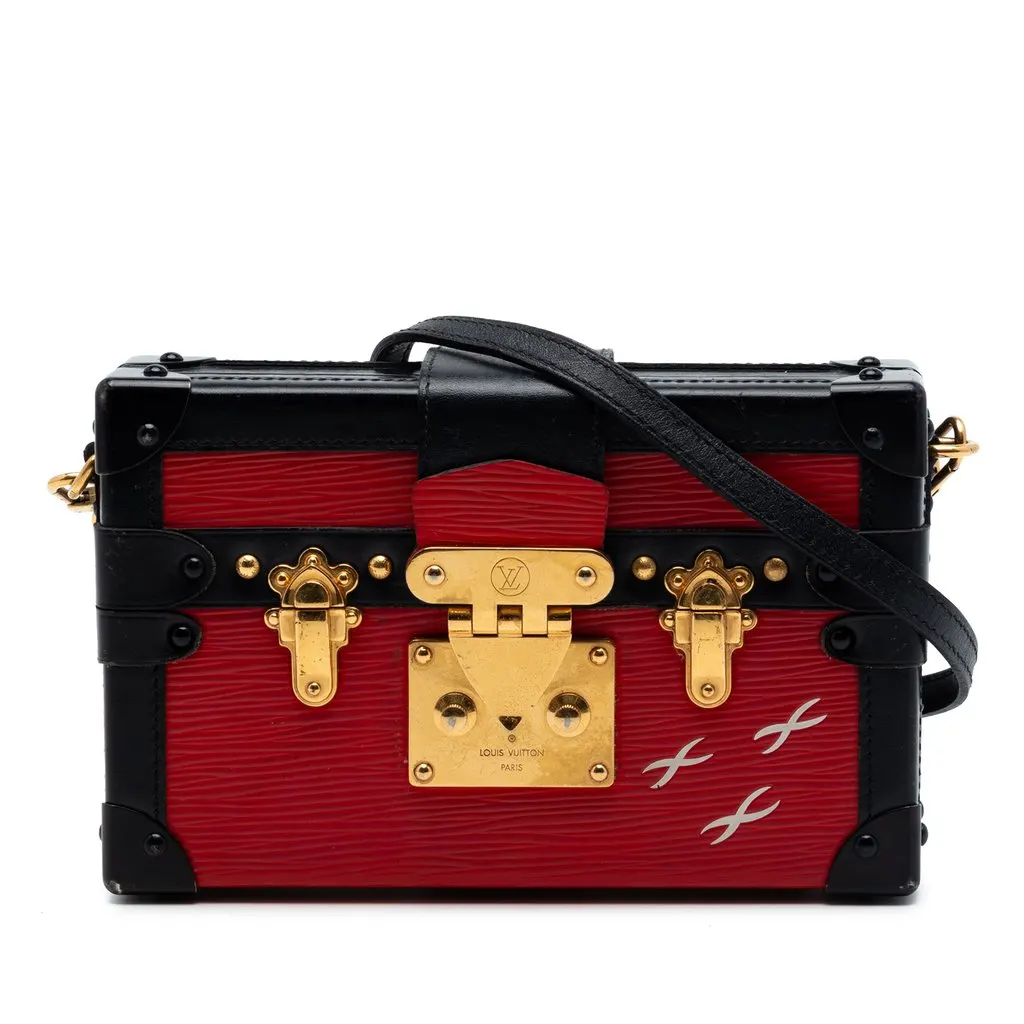 Louis Vuitton Epi Petit Malle Red Leather Very good - Front View