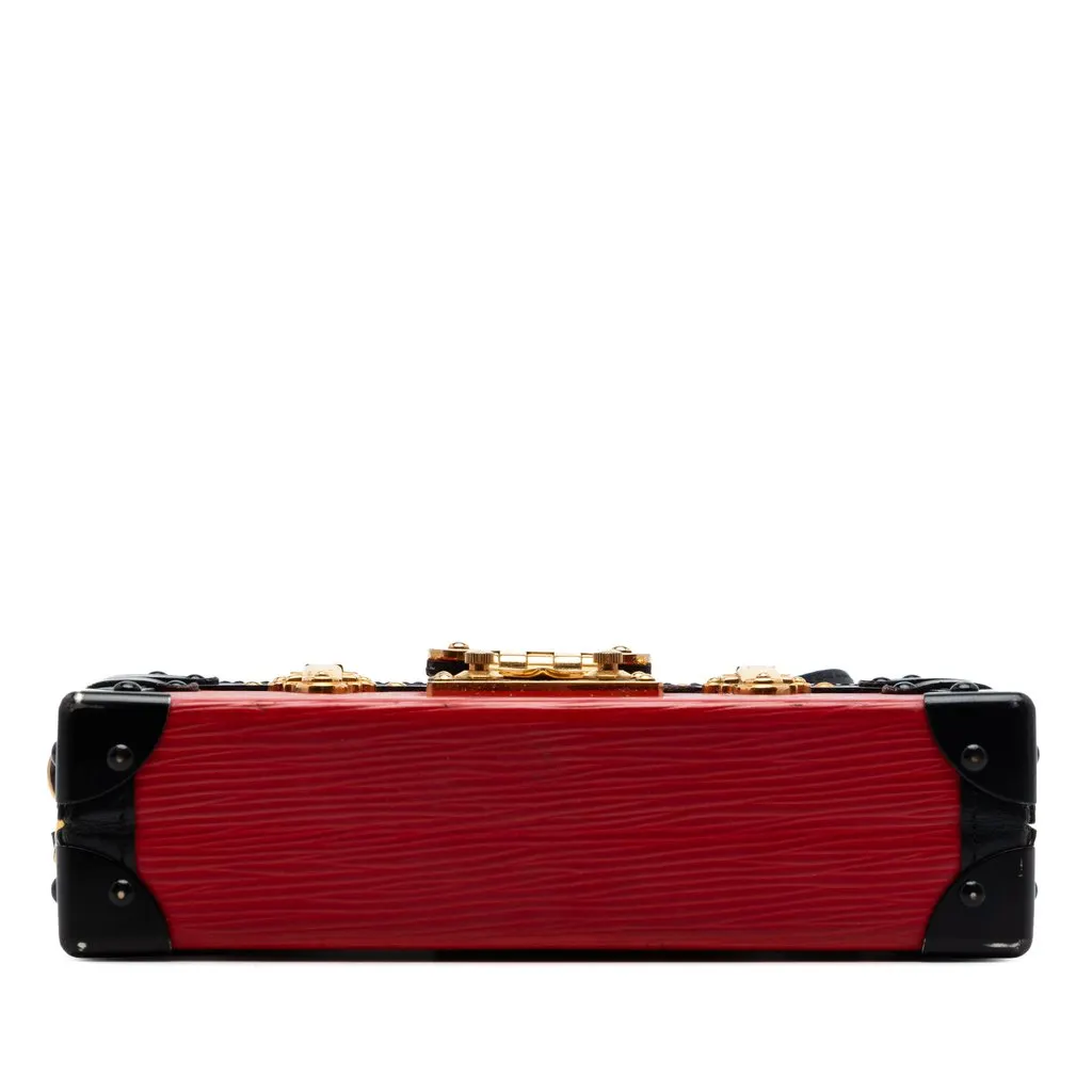 Louis Vuitton Epi Petit Malle Red Leather Very good - Inside View