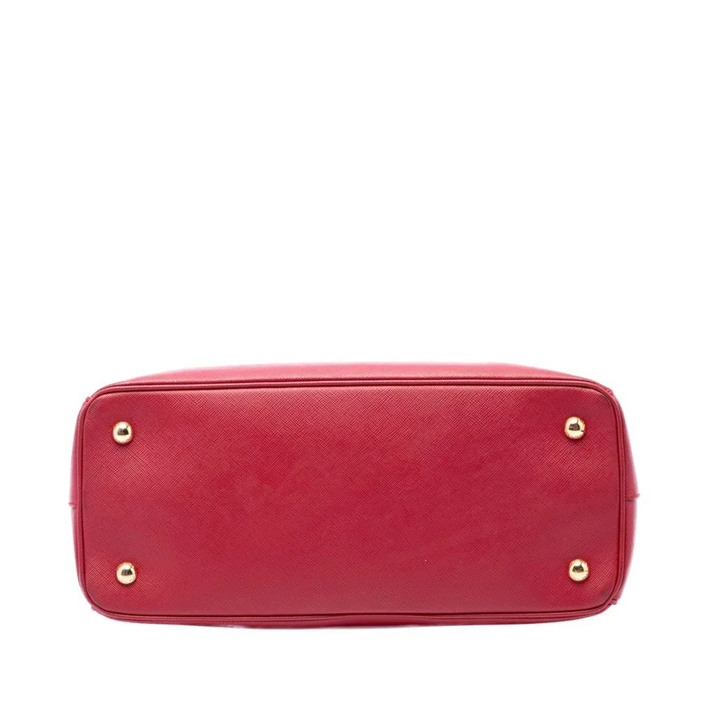 Prada Medium Saffiano Lux Galleria Tote Red Leather Very good - Inside View