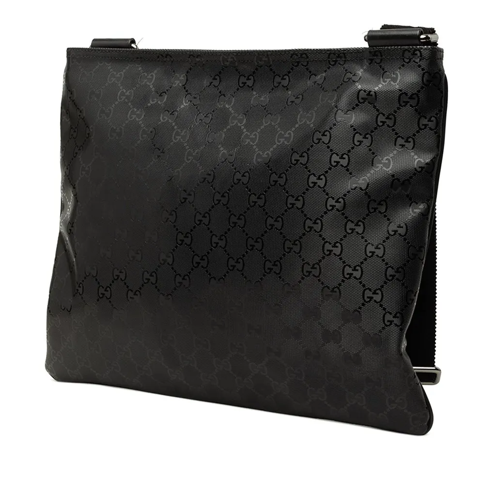 Gucci GG Imprime Crossbody Black Canvas Good - Back View