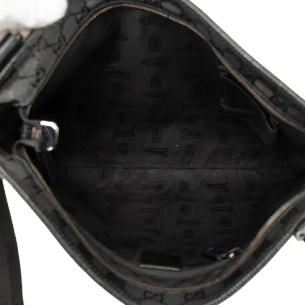 Gucci GG Imprime Crossbody Black Canvas Good - Model View