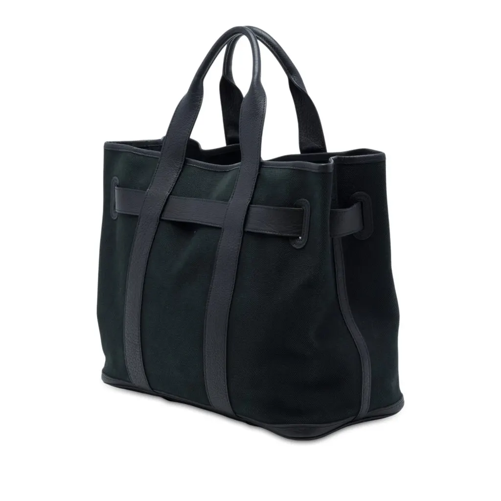 Hermès Toile and Negonda Ceinture MM Black Very good - Back View