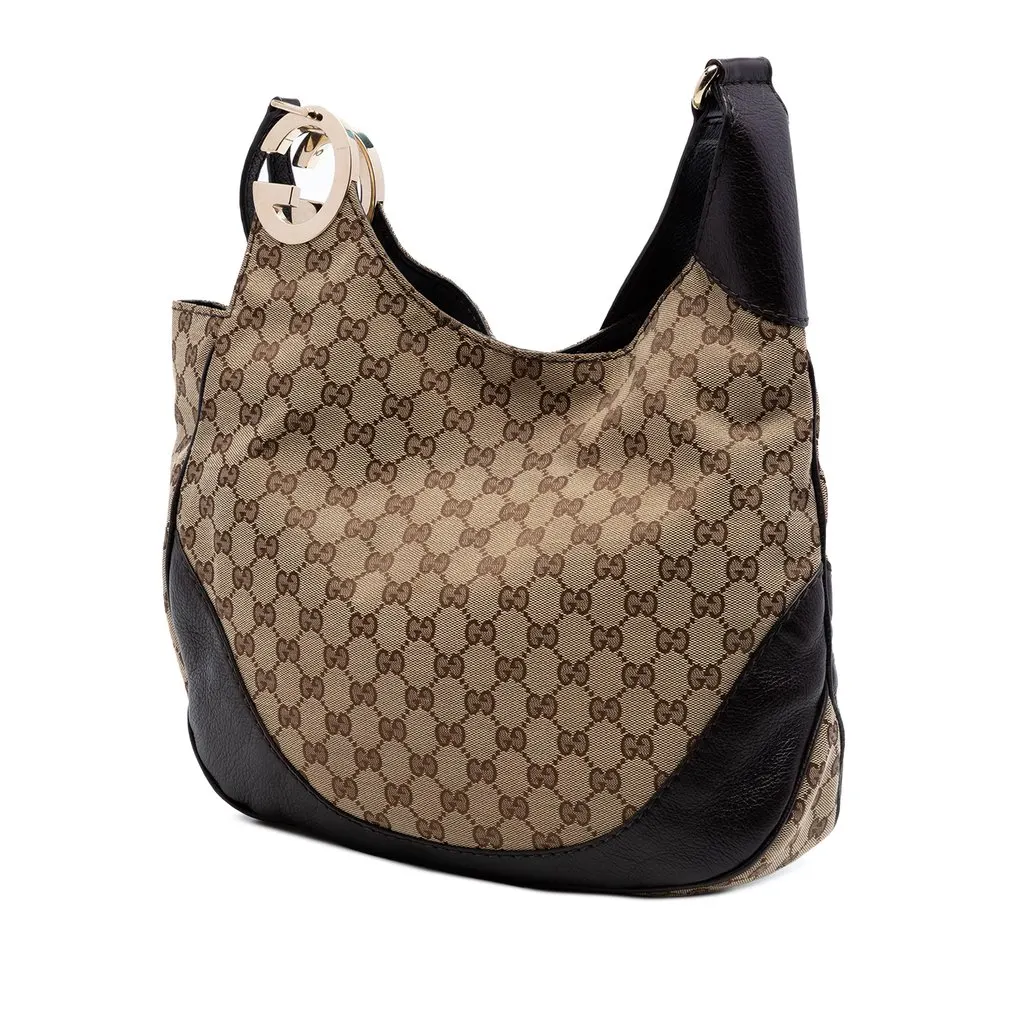 Gucci GG Canvas Charlotte Crossbody Beige Very good - Back View