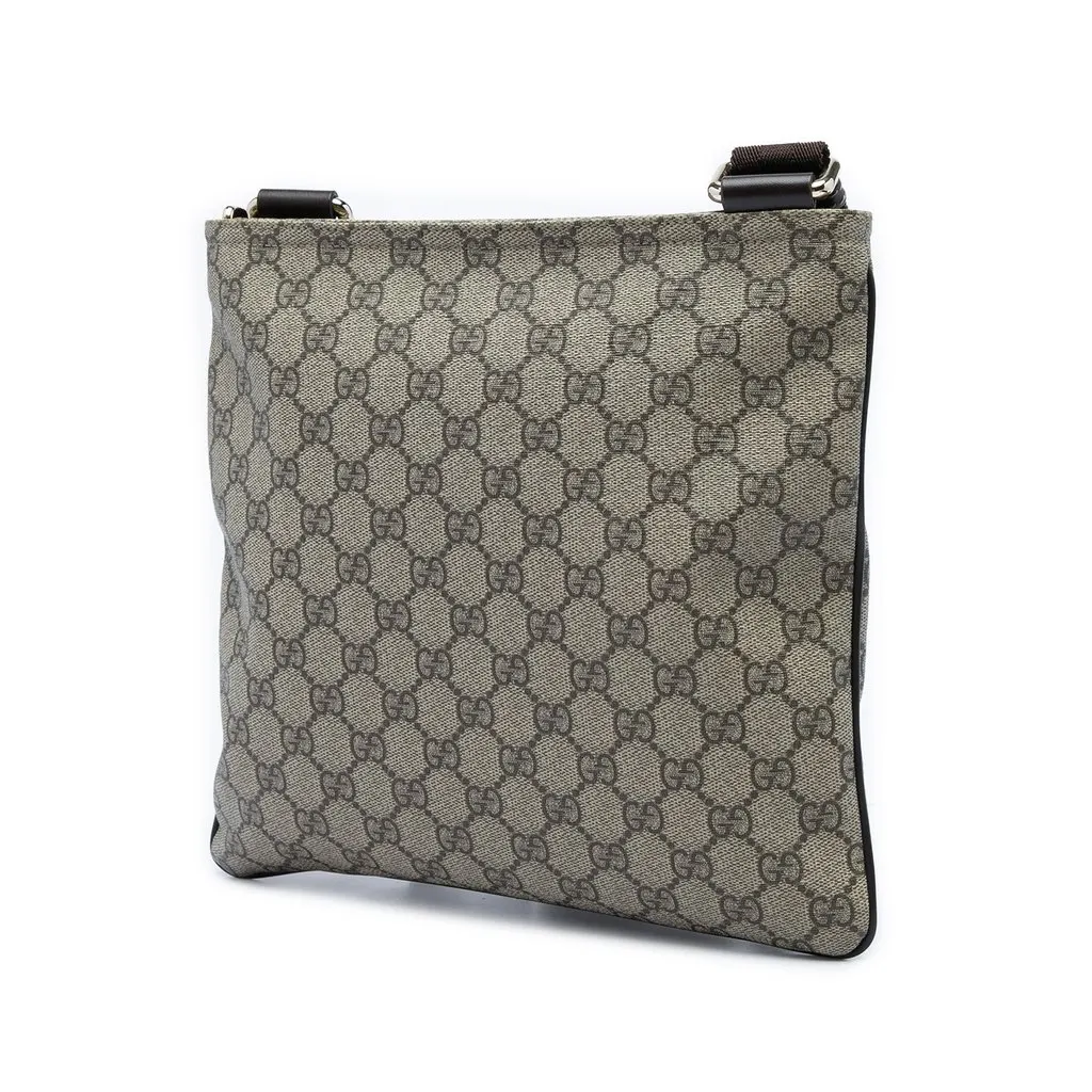 Gucci GG Supreme Crossbody Beige Canvas Very good - Back View