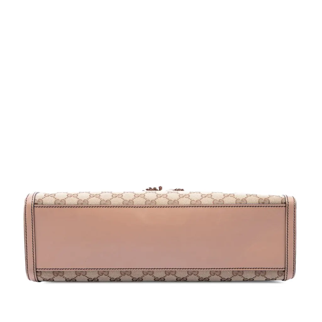Gucci Large GG Canvas Emily Shoulder Bag Beige Canvas Very good - Inside View