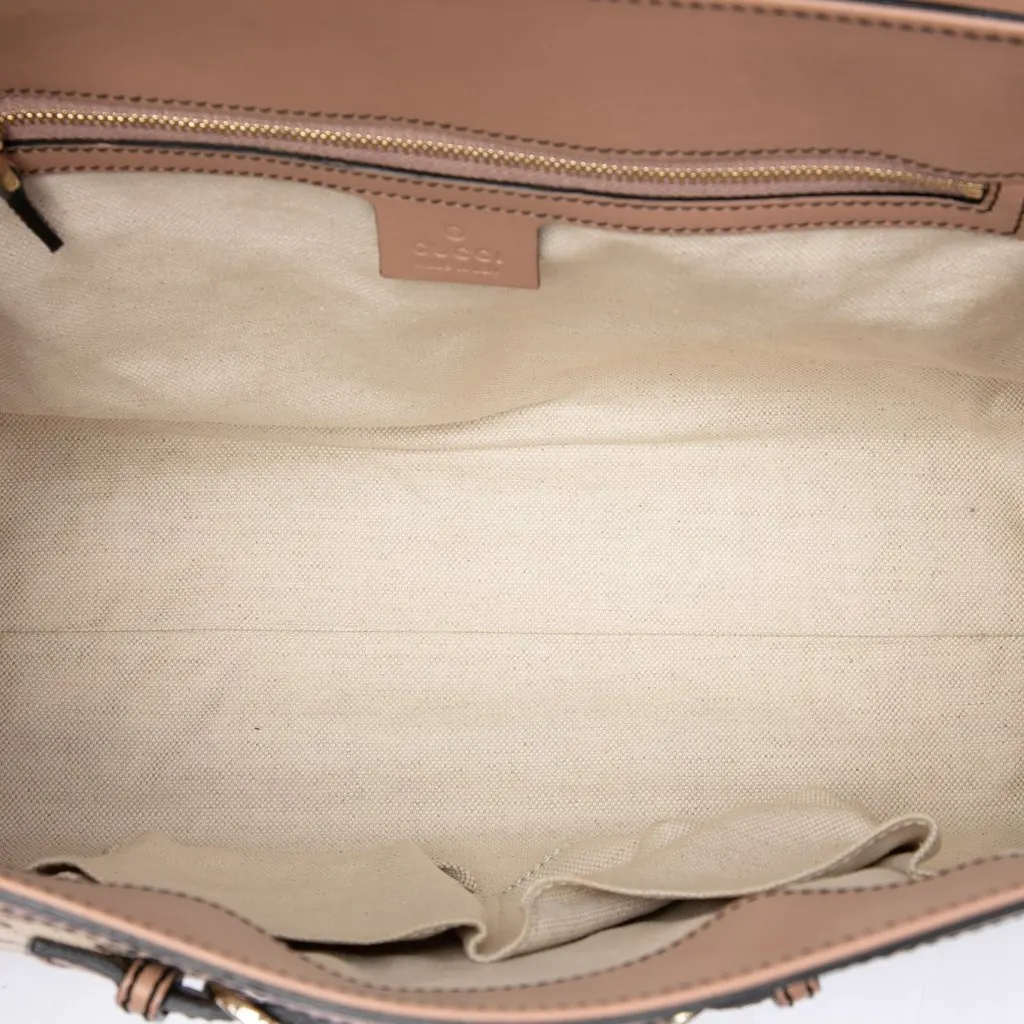 Gucci Large GG Canvas Emily Shoulder Bag Beige Canvas Very good - Model View