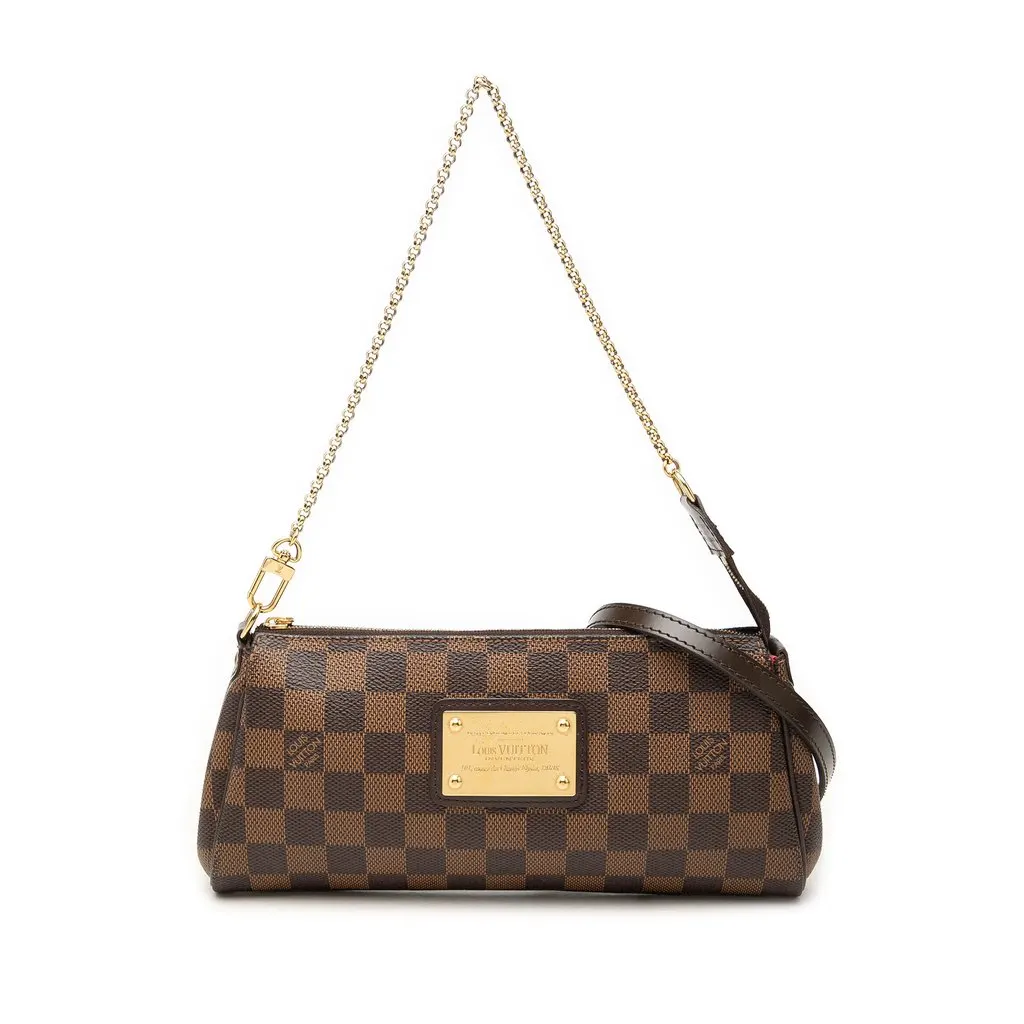 Louis Vuitton Damier Ebene Eva Brown Canvas Good - Front View