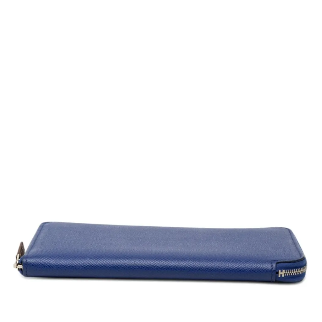 Hermès Epsom Azap Silk In Long Wallet Blue Leather Very good - Inside View