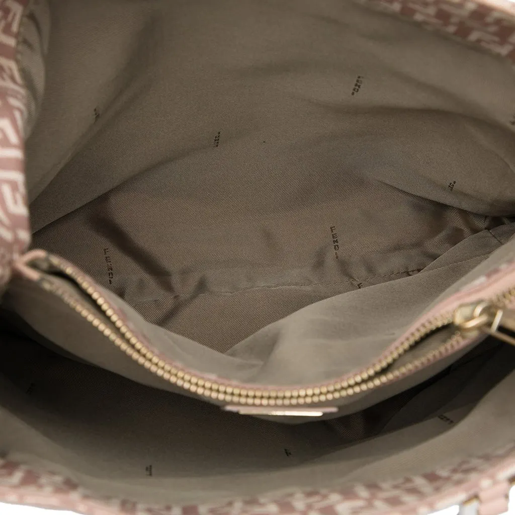 Fendi Zucchino Canvas Tote Pink Canvas Very good - Model View