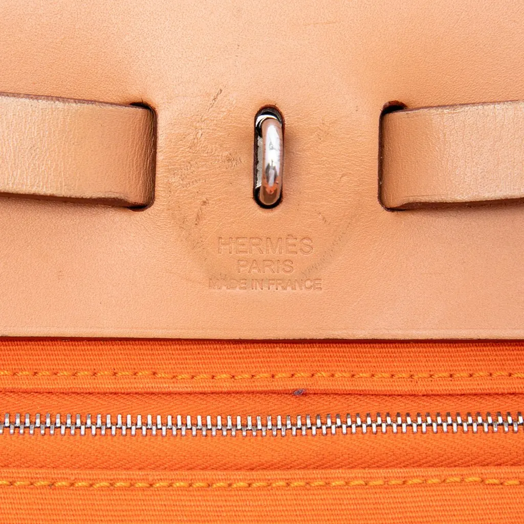 Hermès Toile Herbag Zip 31 Orange Good - Box View