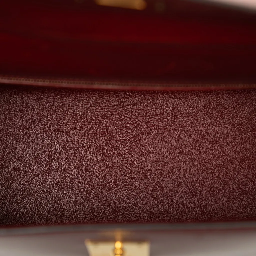 Hermès Box Calf Kelly Sellier 32 Red Leather Very good - Model View