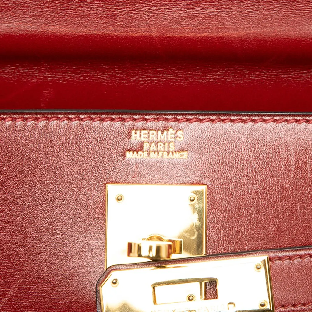 Hermès Box Calf Kelly Sellier 32 Red Leather Very good - Box View