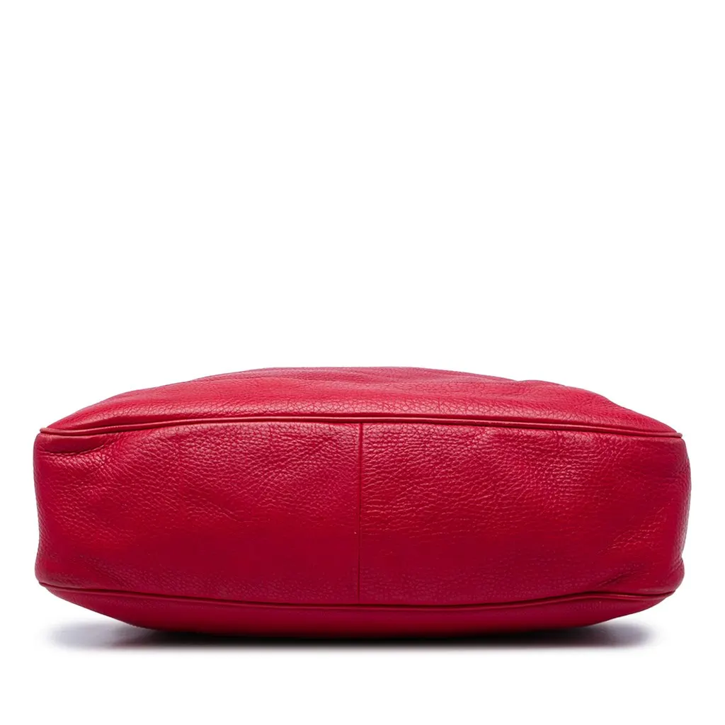 Gucci Calfskin Bamboo Diana Satchel Red Leather Very good - Inside View