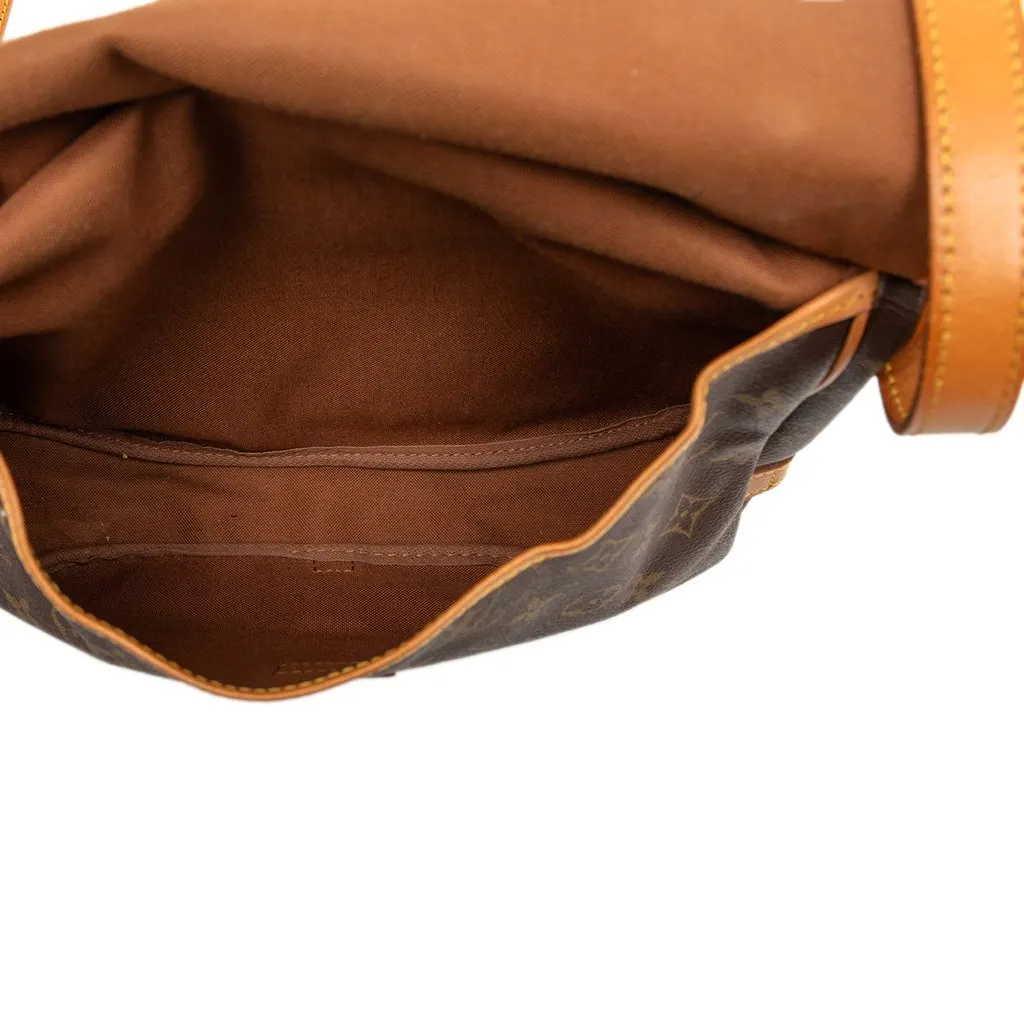 Louis Vuitton Monogram Saumur 25 Brown Canvas Good - Model View