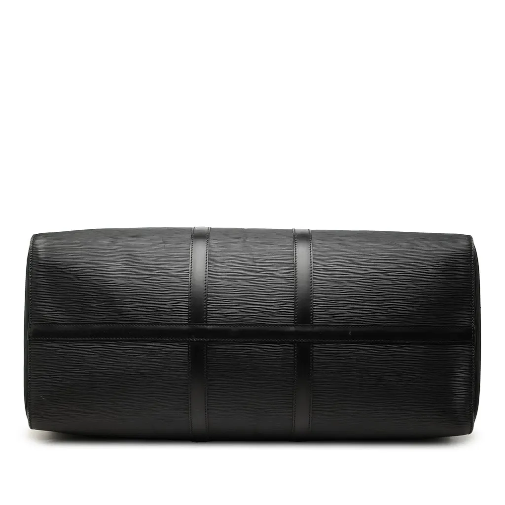 Louis Vuitton Epi Keepall 60 Black Leather Good - Inside View