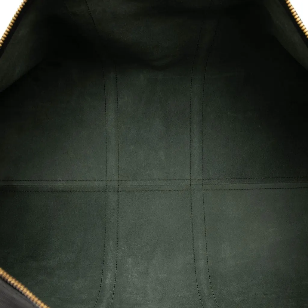 Louis Vuitton Epi Keepall 60 Black Leather Good - Model View