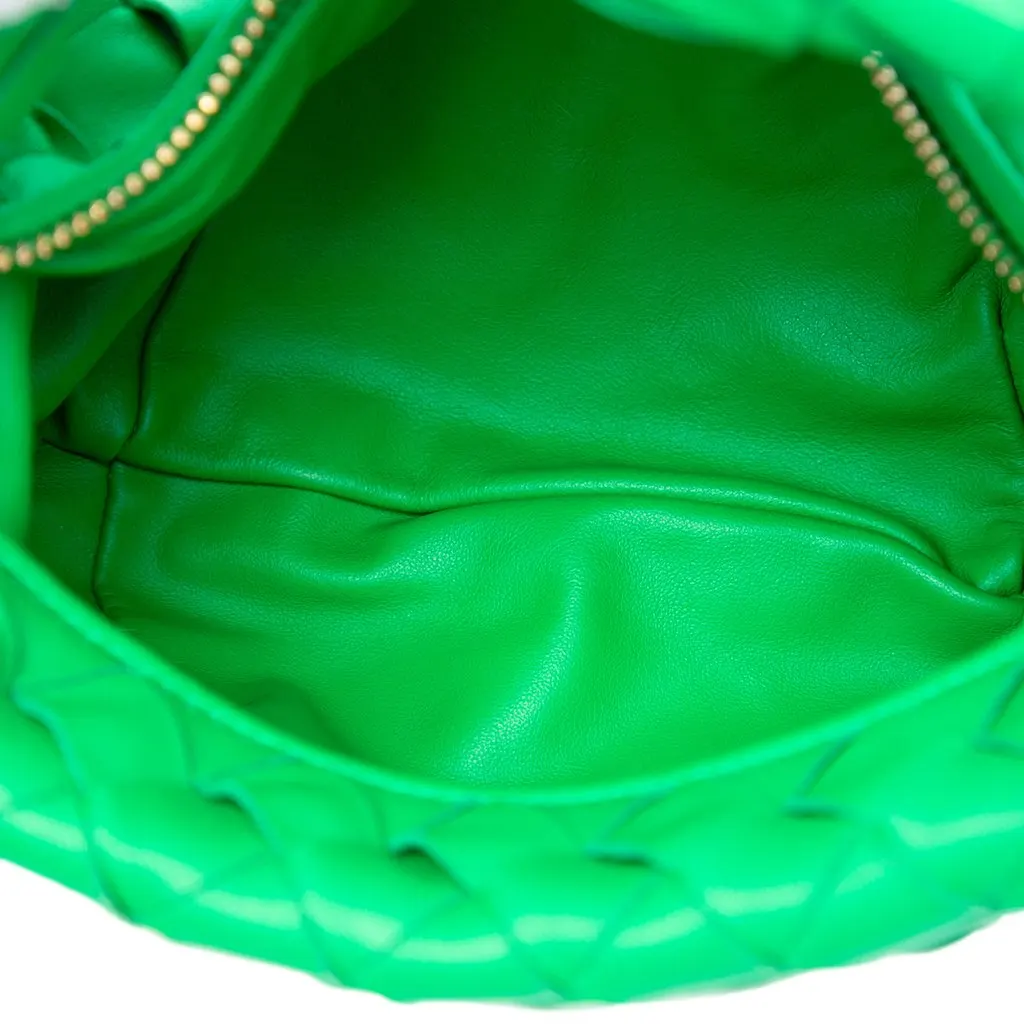 Bottega Veneta Mini Nappa Intrecciato Jodie Green Leather Very good - Model View