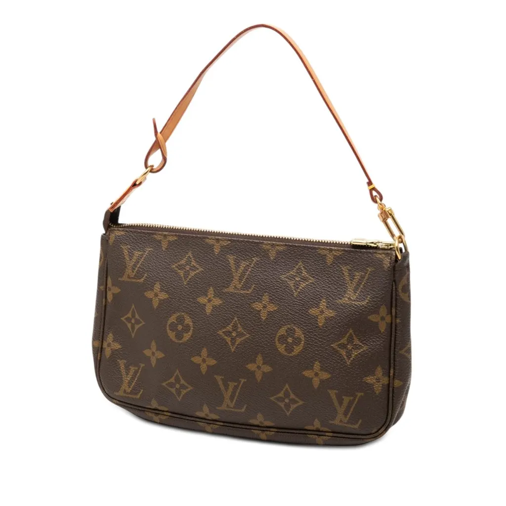 Louis Vuitton Monogram Pochette Accessoires Brown Very good - Back View