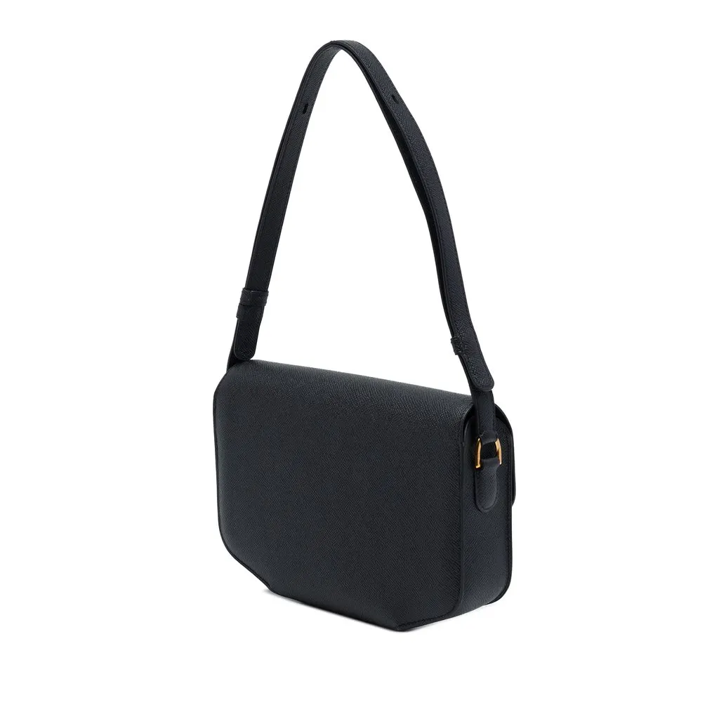 Hermès Epsom Cherche Midi 25 Black Leather Very good - Back View