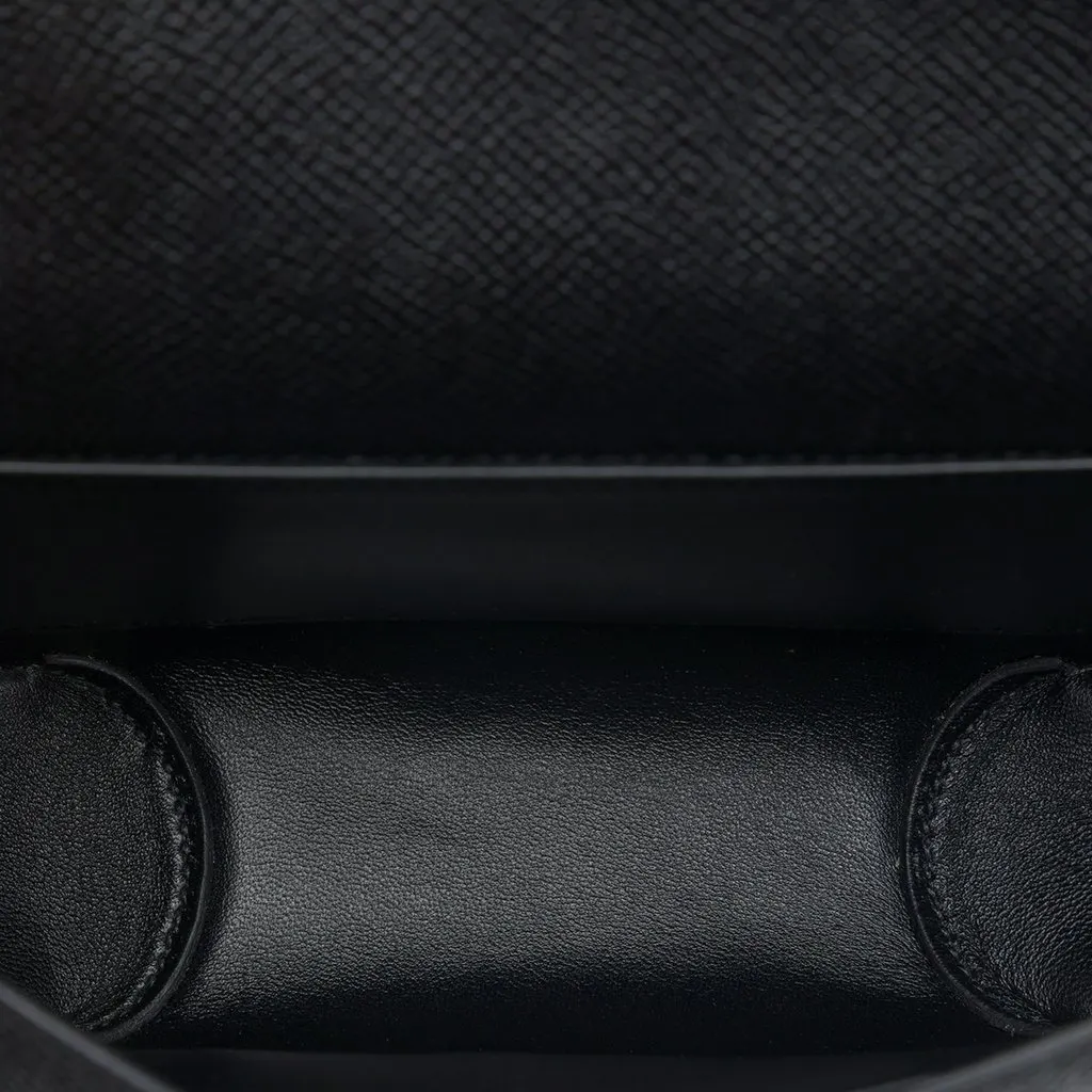 Hermès Epsom Cherche Midi 25 Black Leather Very good - Model View