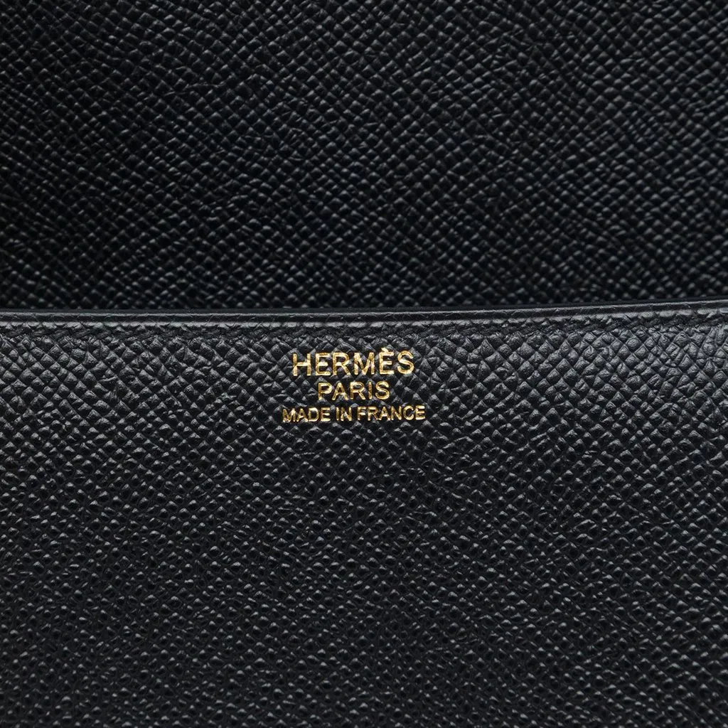 Hermès Epsom Cherche Midi 25 Black Leather Very good - Box View