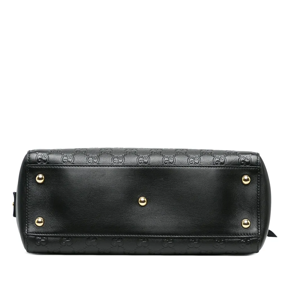 Gucci Medium Guccissima Soft Shoulder Bag Black Leather Very good - Inside View